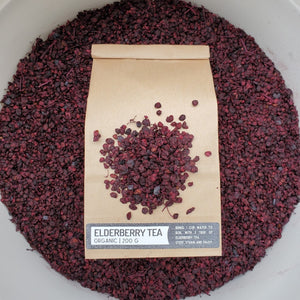purple elderberry pomace tea - Elderberry Grove