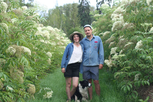 Louise Lecouffe & Jed Wiebe: organic elderberry farmers at Elderberry Grove
